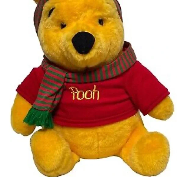 *HP*Disney Winnie The Pooh Bear Plush Mattel - Picture 1 of 9